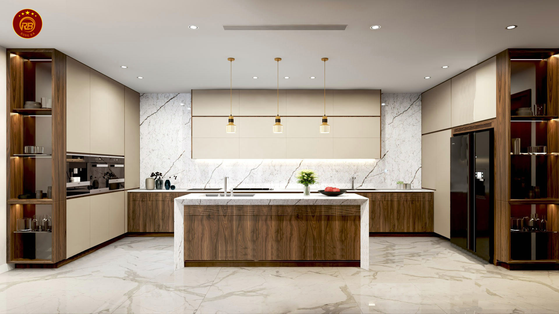 kích thước các ngăn tủ bếp 1