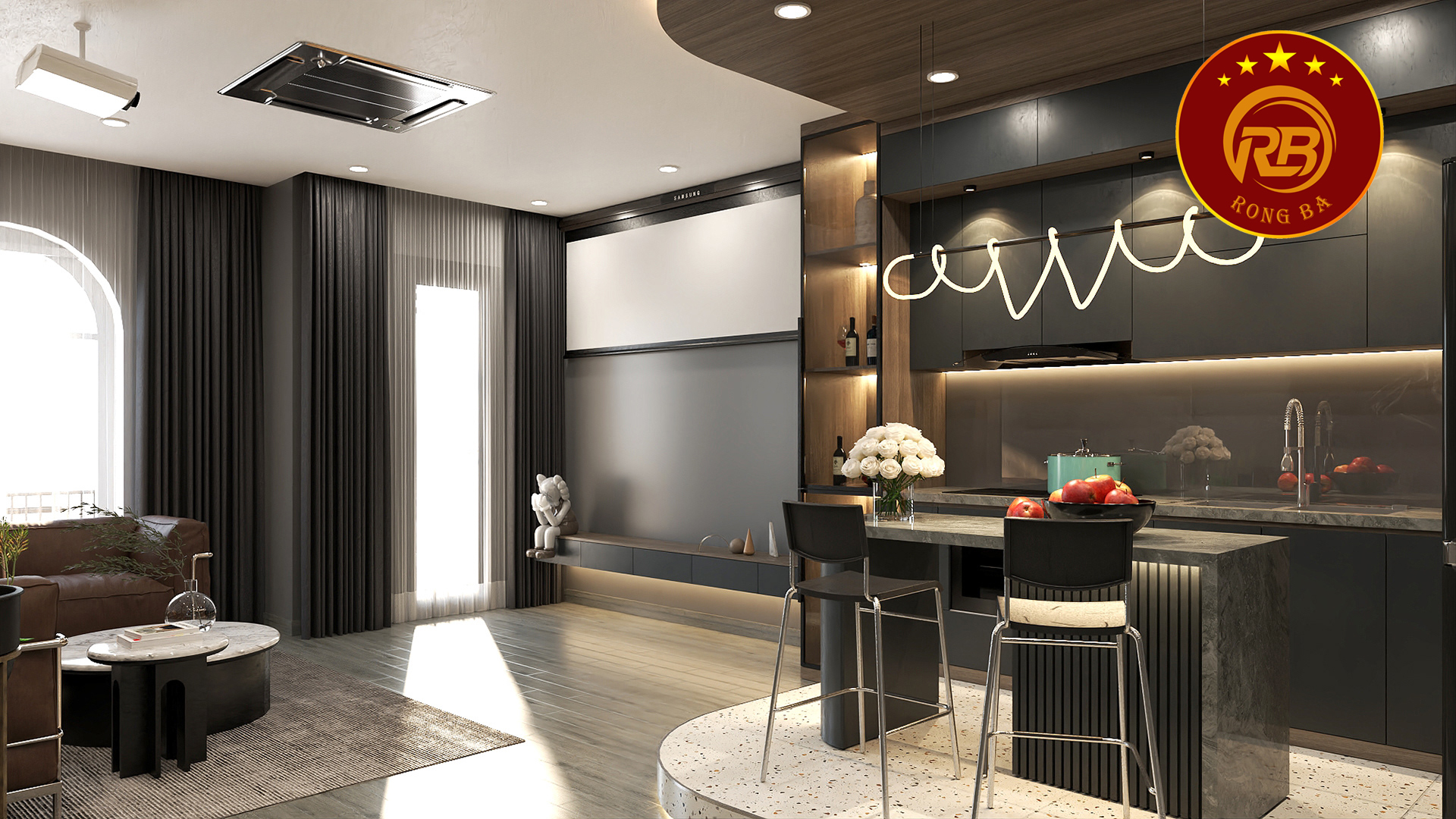 nhà bếp hiện đại 4