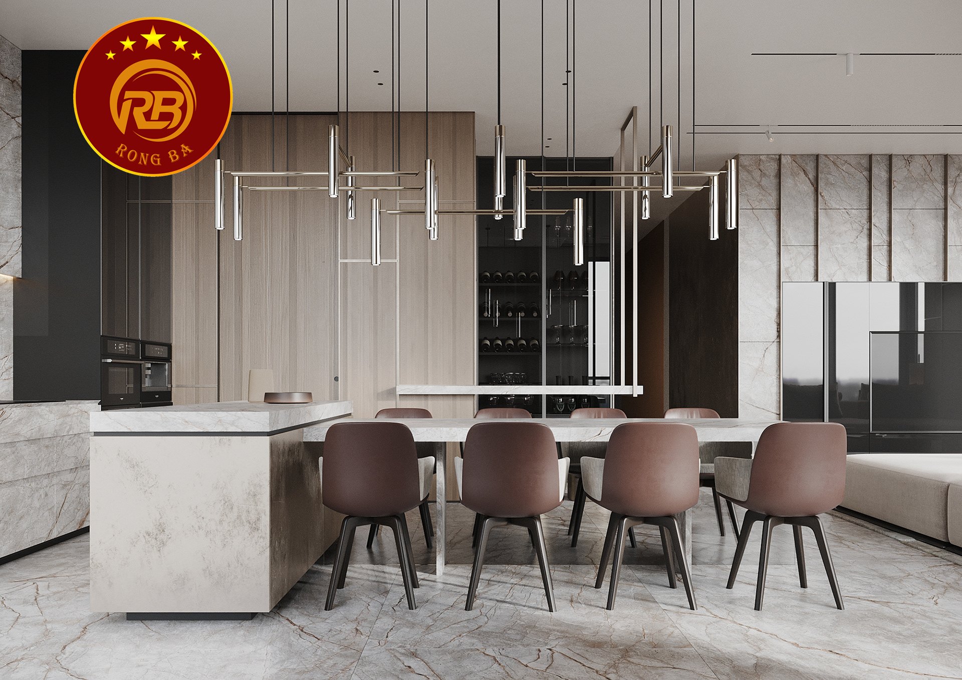 nhà bếp hiện đại 7