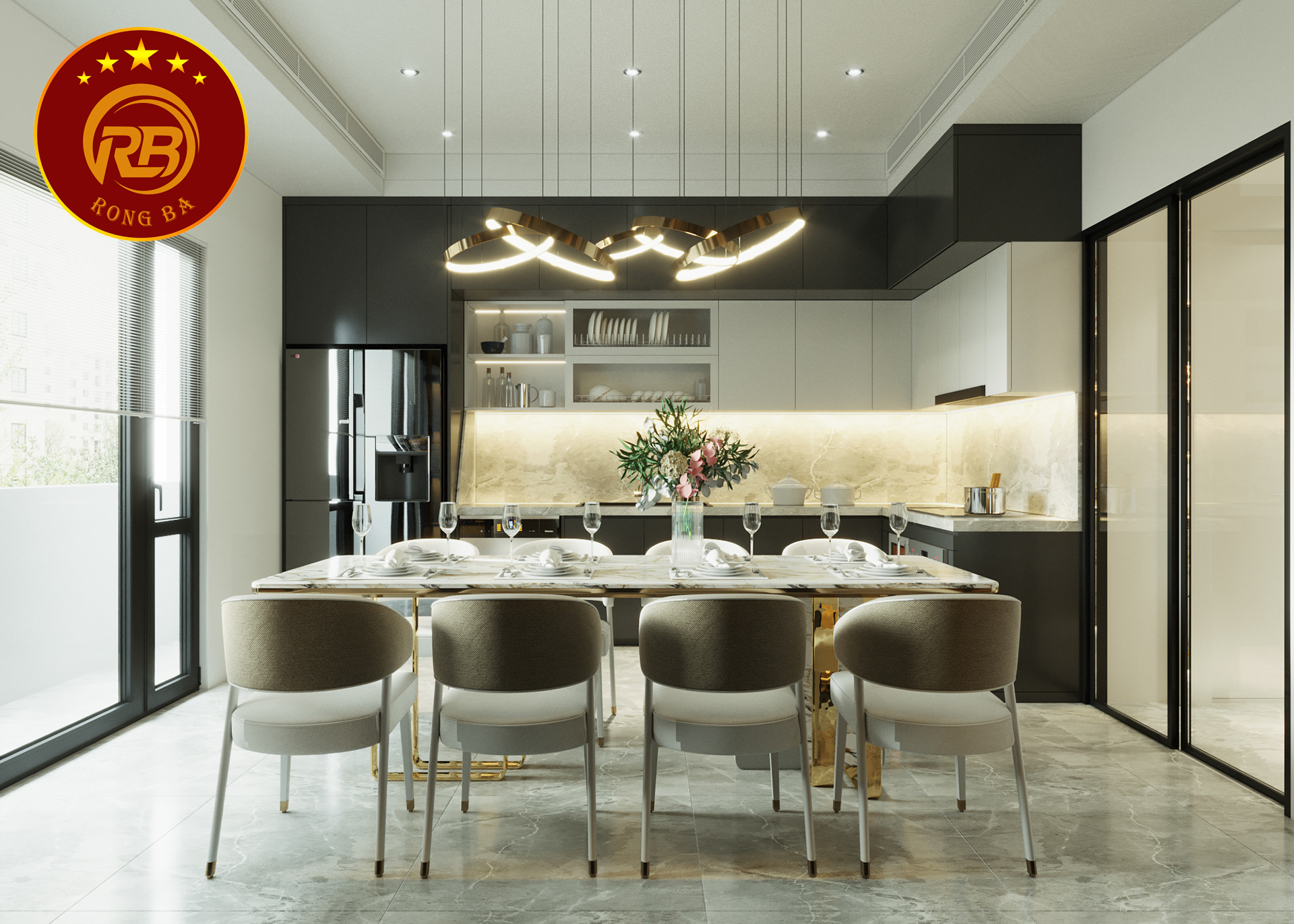 nhà bếp hiện đại 9