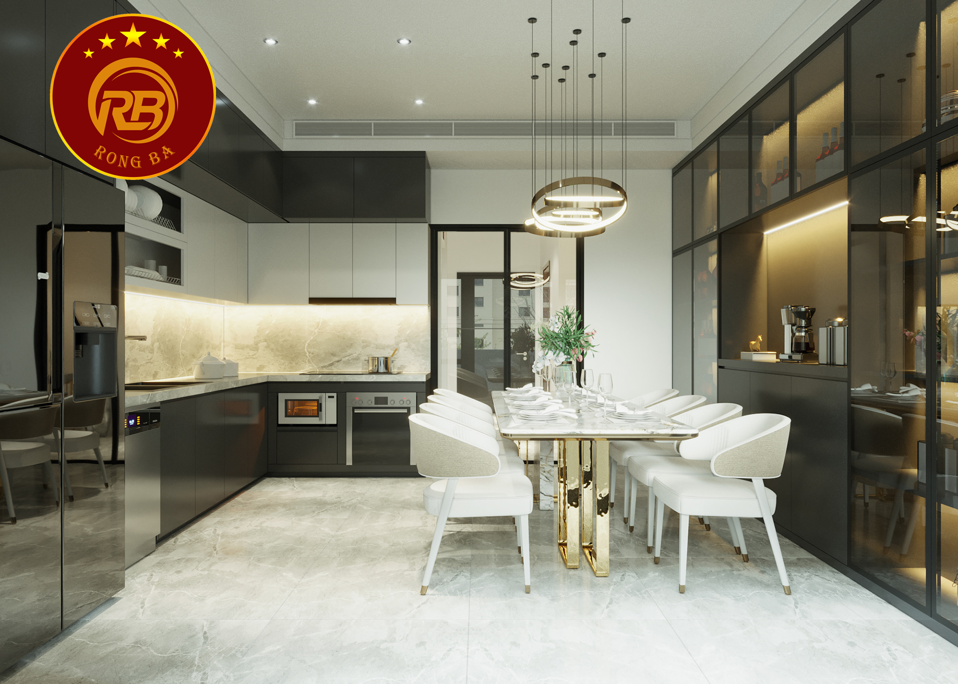 nhà bếp hiện đại