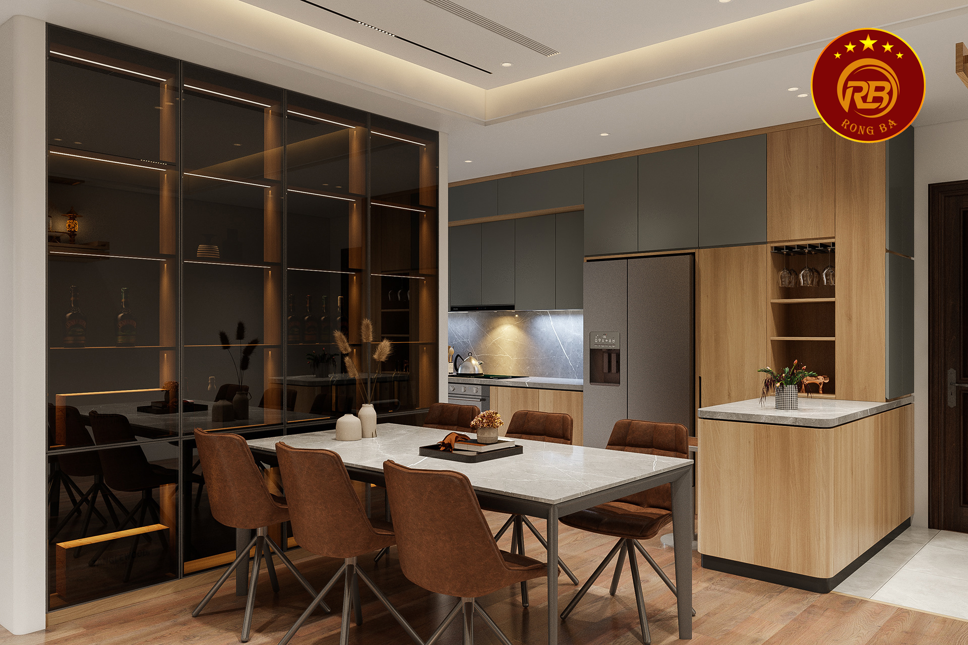 nội thất nhà bếp hiện đại 11