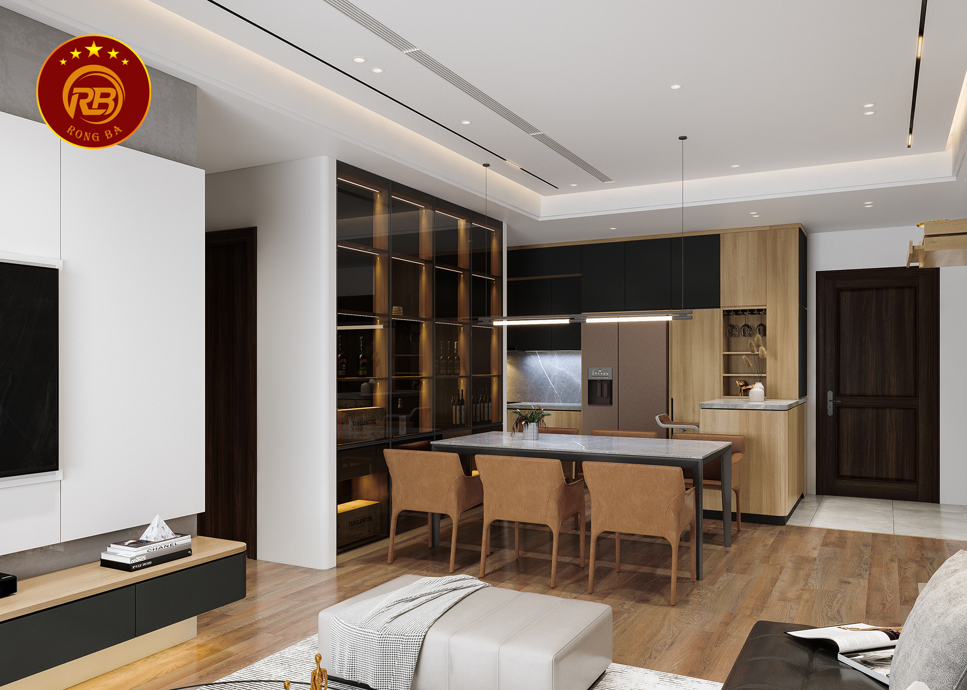 nội thất nhà bếp hiện đại 13