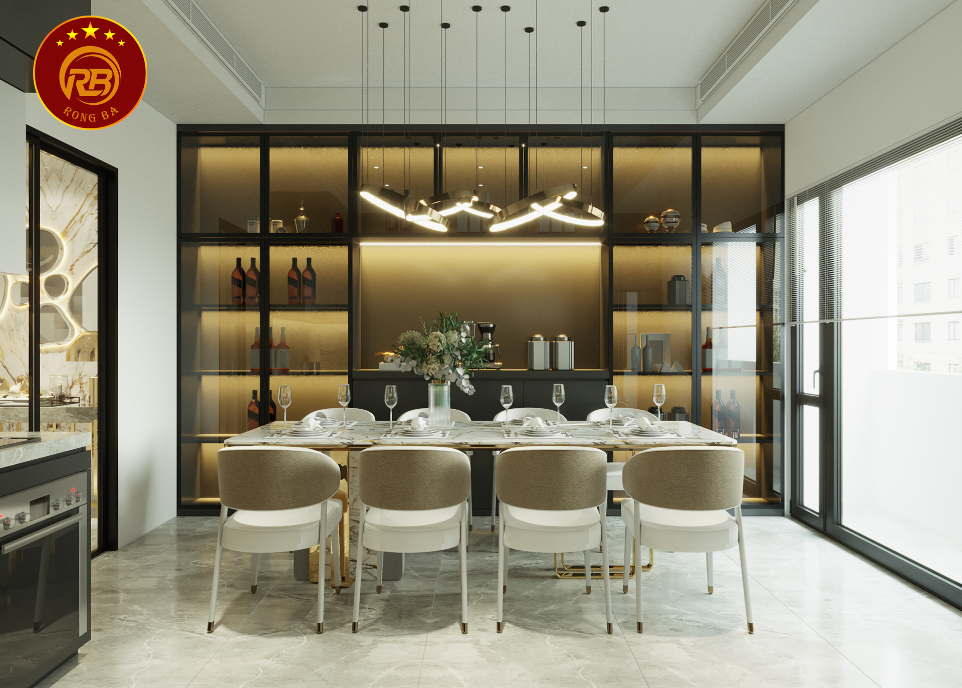 nội thất nhà bếp hiện đại 15