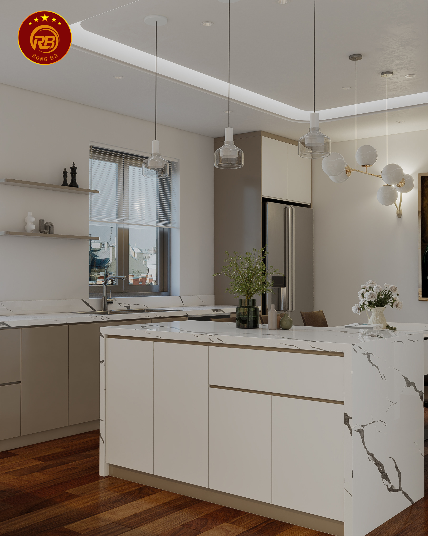 nội thất nhà bếp hiện đại 16
