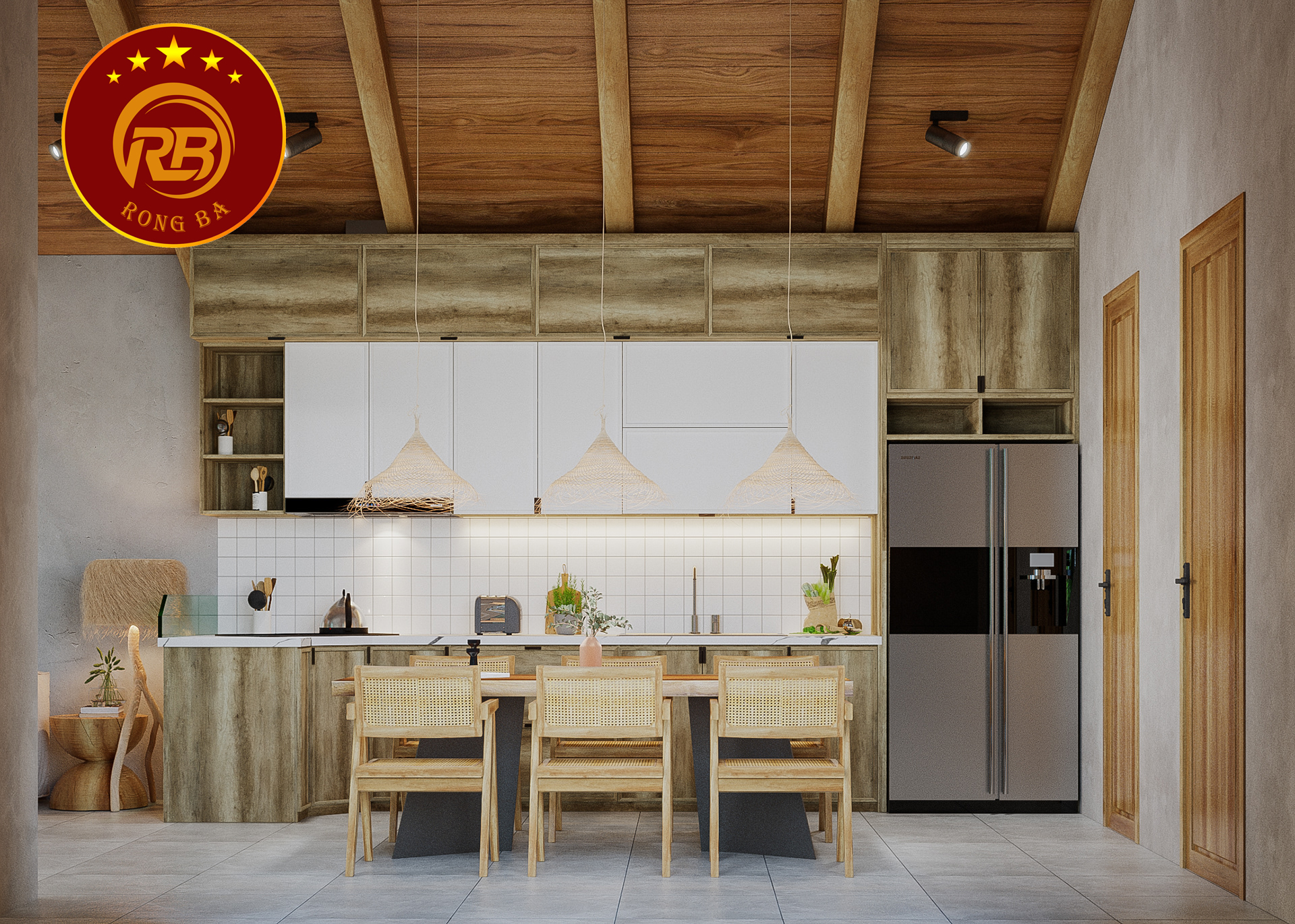 nội thất nhà bếp hiện đại 30