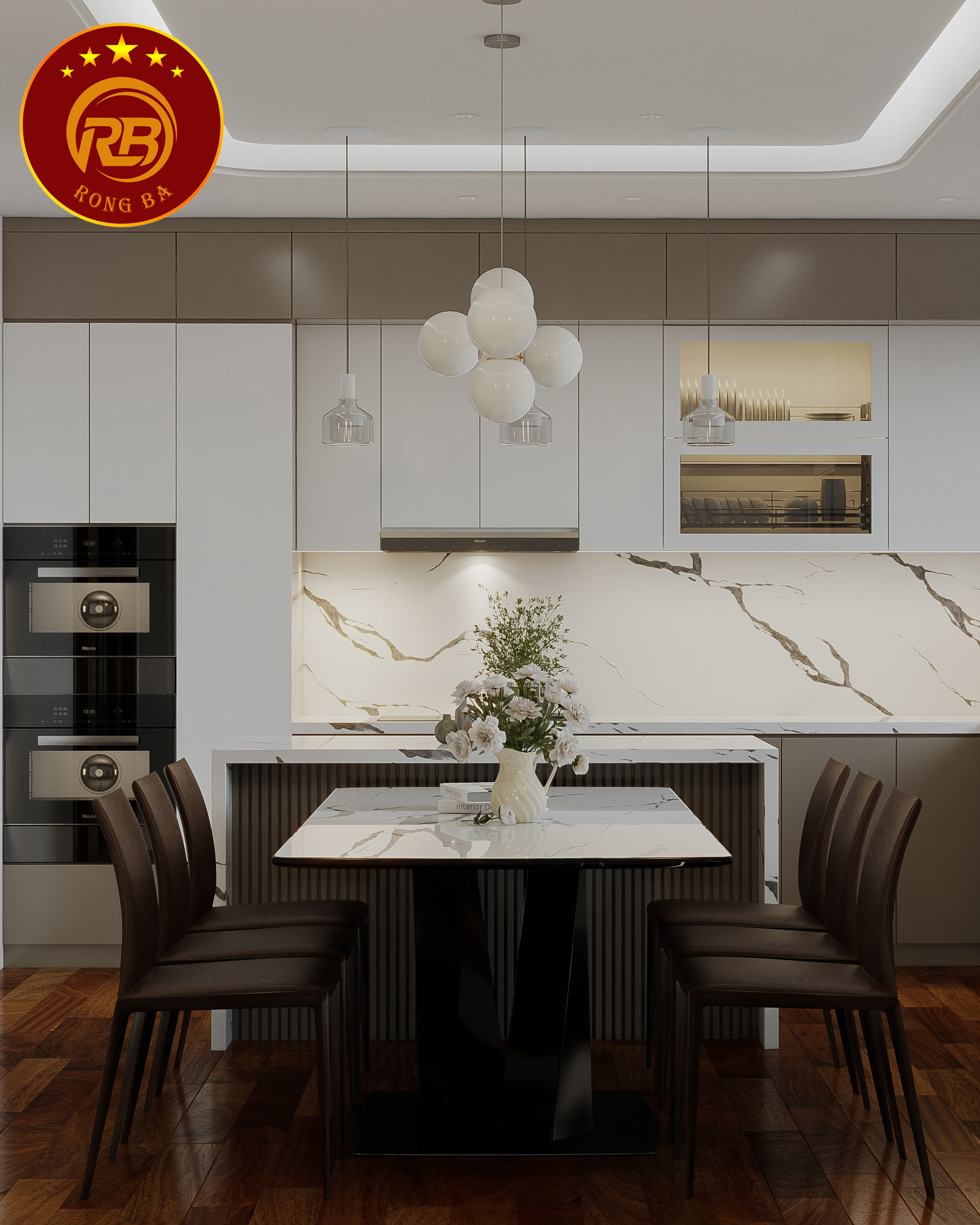 nội thất nhà bếp hiện đại 35