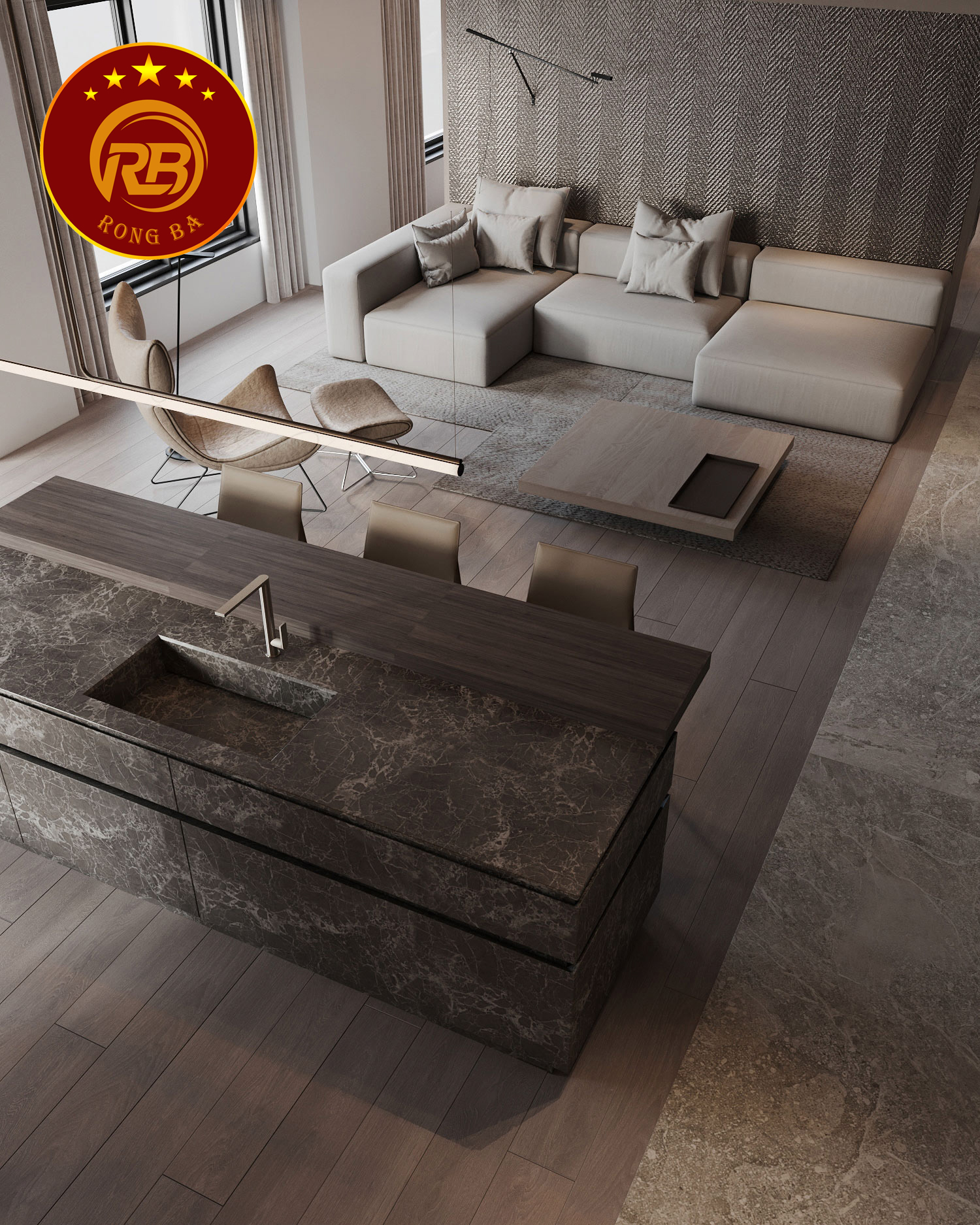 nội thất nhà bếp hiện đại 36
