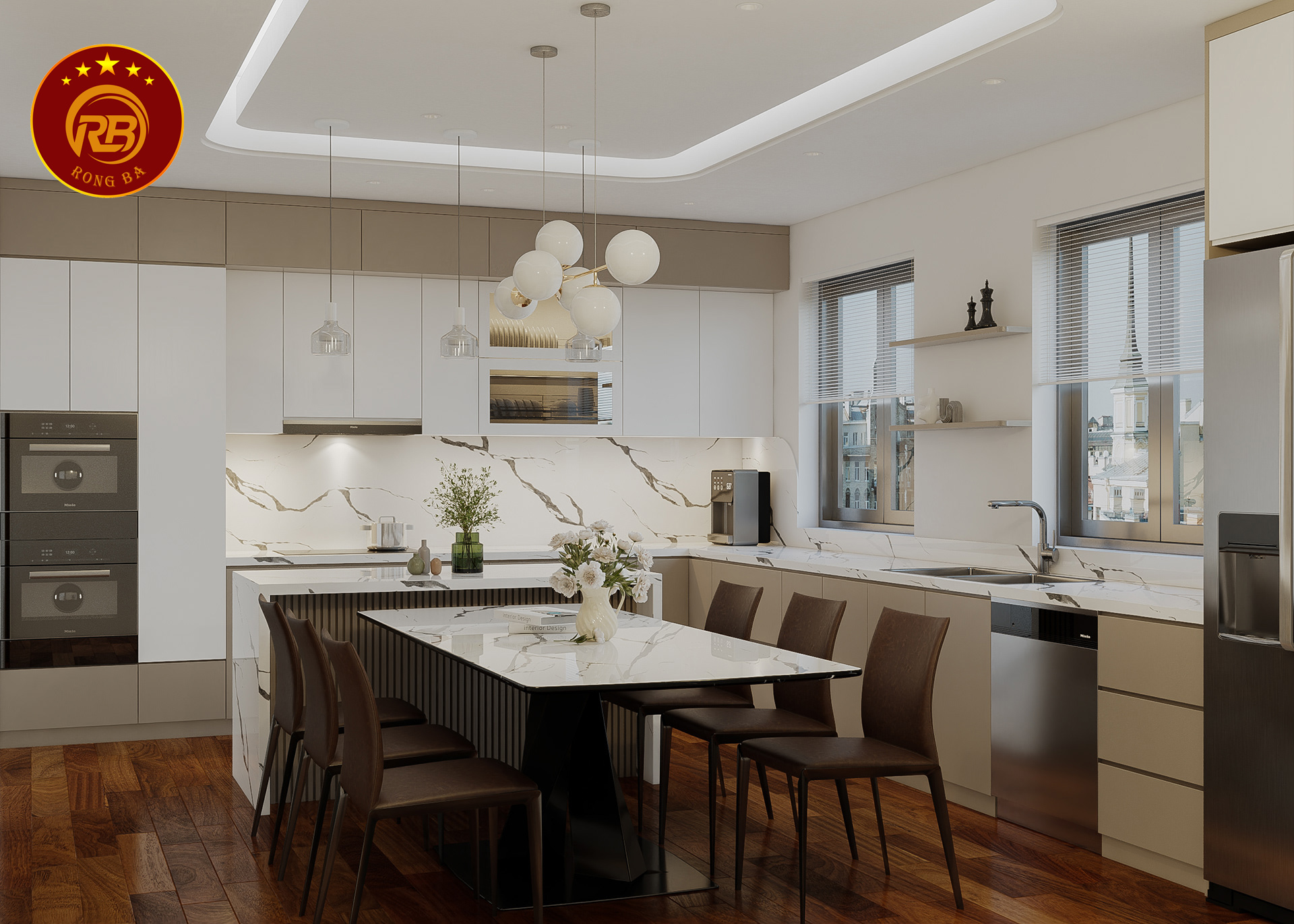 nội thất nhà bếp hiện đại 9