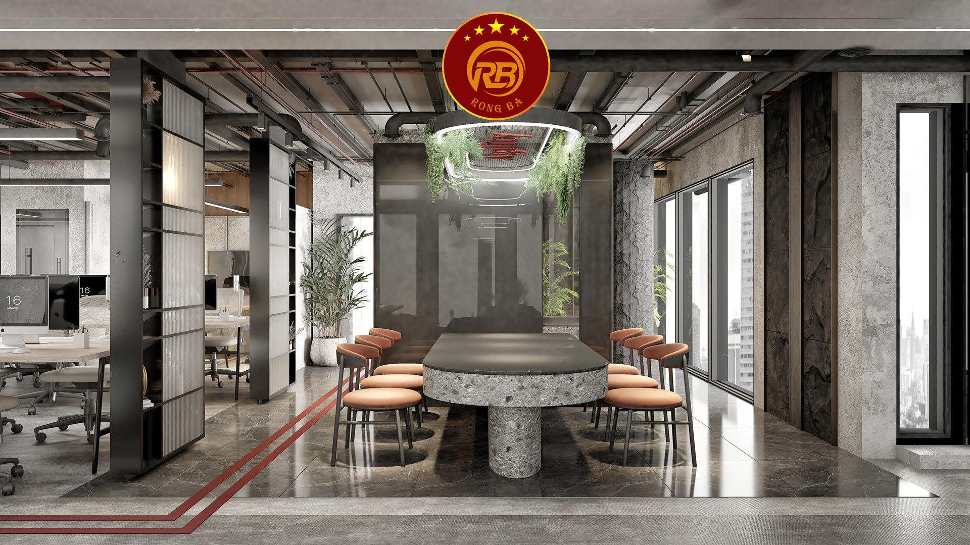 thiết kế nội thất văn phòng hiện đại