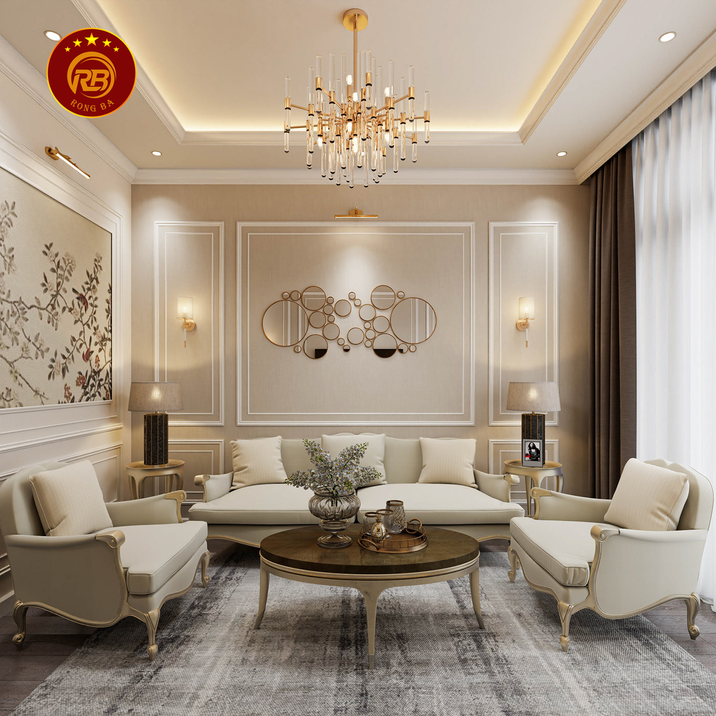 bàn trà tân cổ điển 15