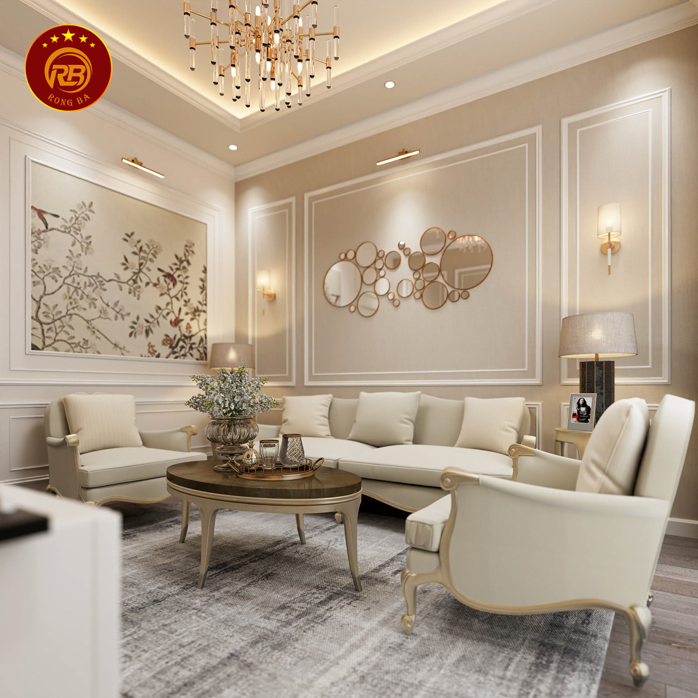 bàn trà tân cổ điển 9