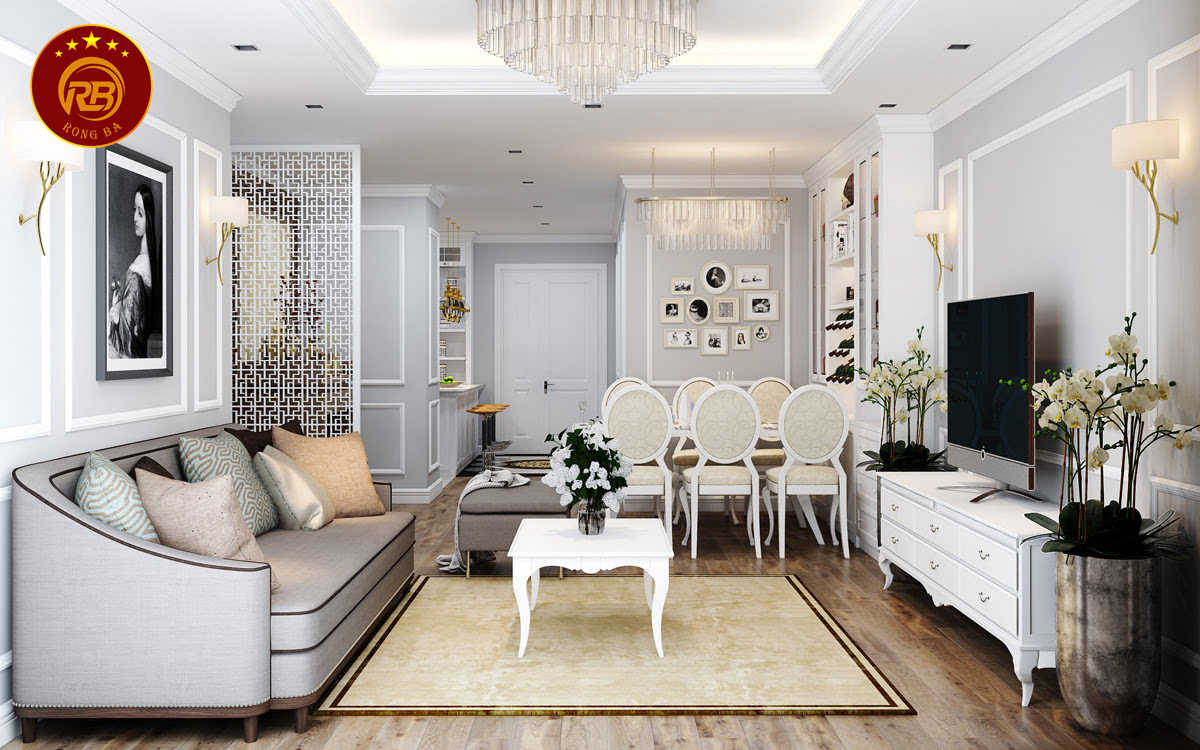 Kích thước kệ tivi phòng khách 8