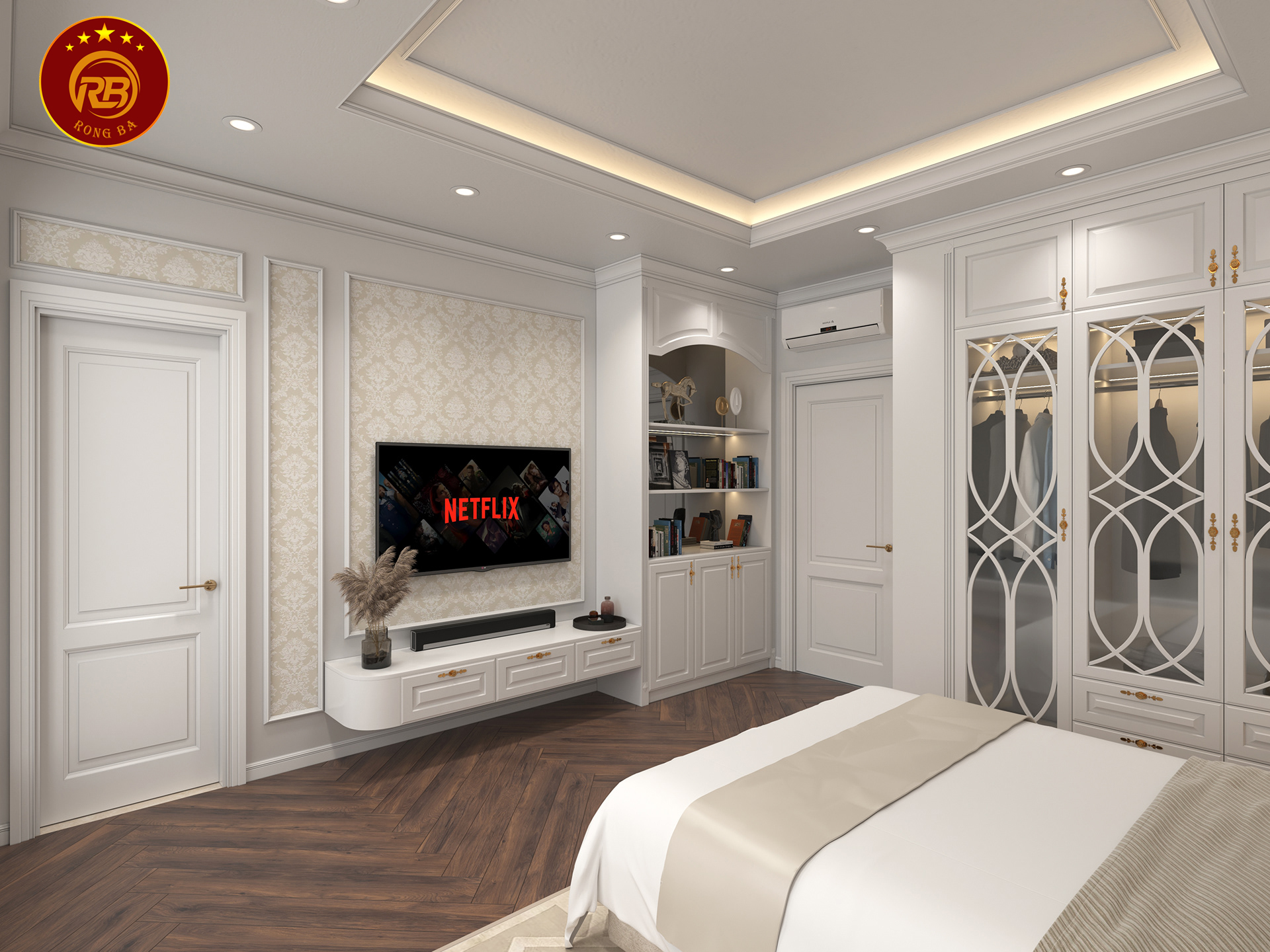 kích thước kệ tivi phòng ngủ chuẩn 3