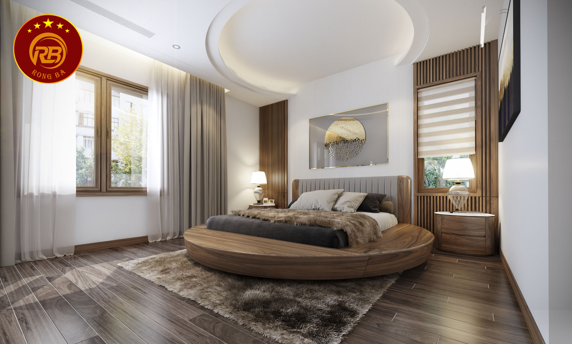 giá giường gỗ óc chó