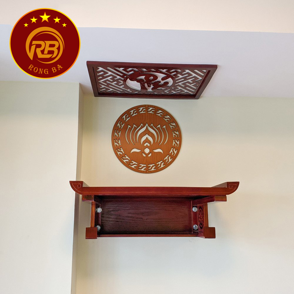 mẫu bàn thờ treo tường nhà chung cư 1