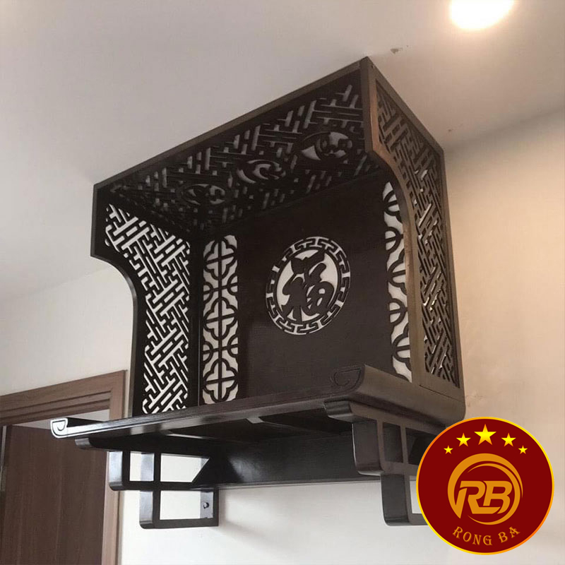 mẫu bàn thờ treo tường nhà chung cư 2