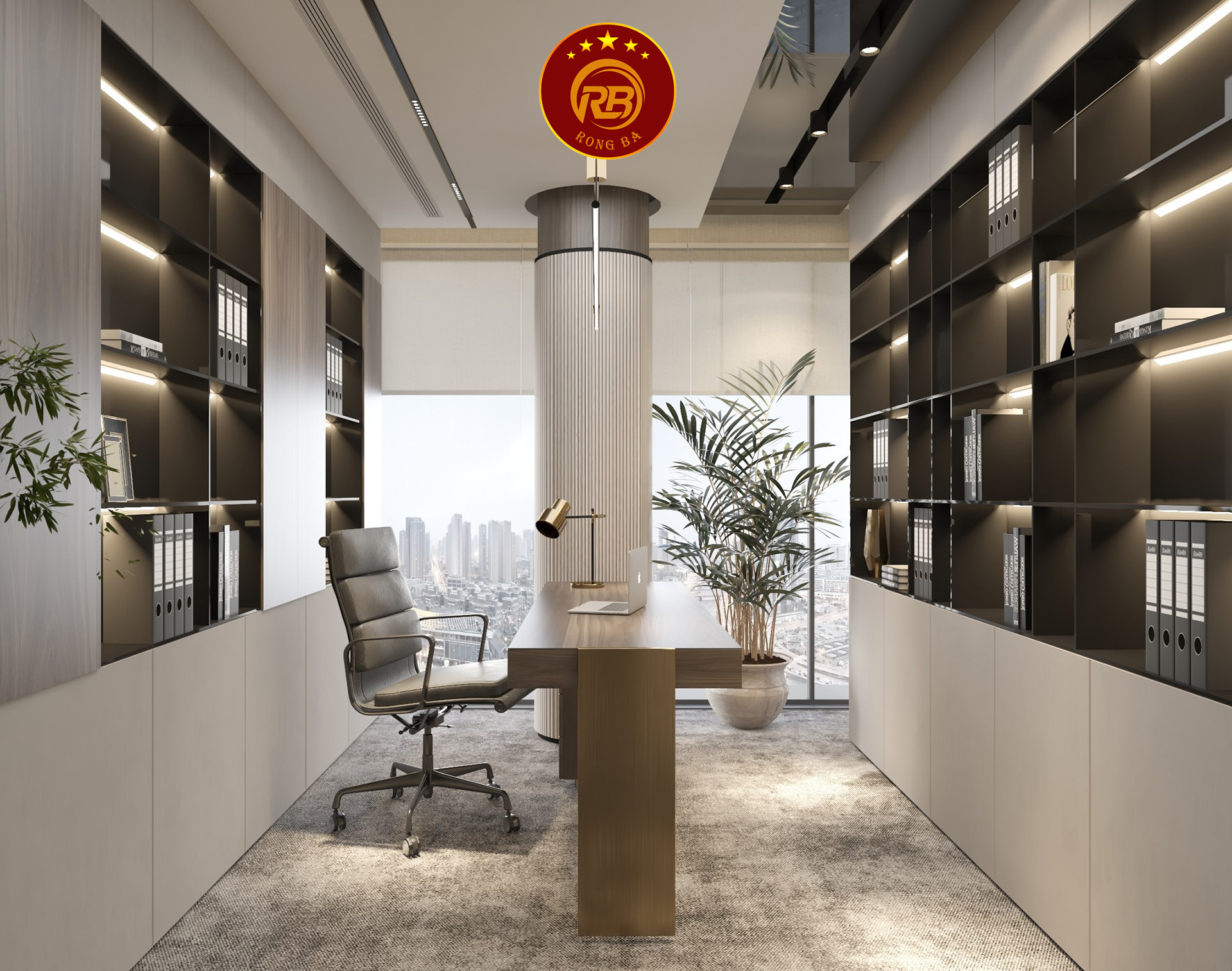mẫu thiết kế nội thất văn phòng 3