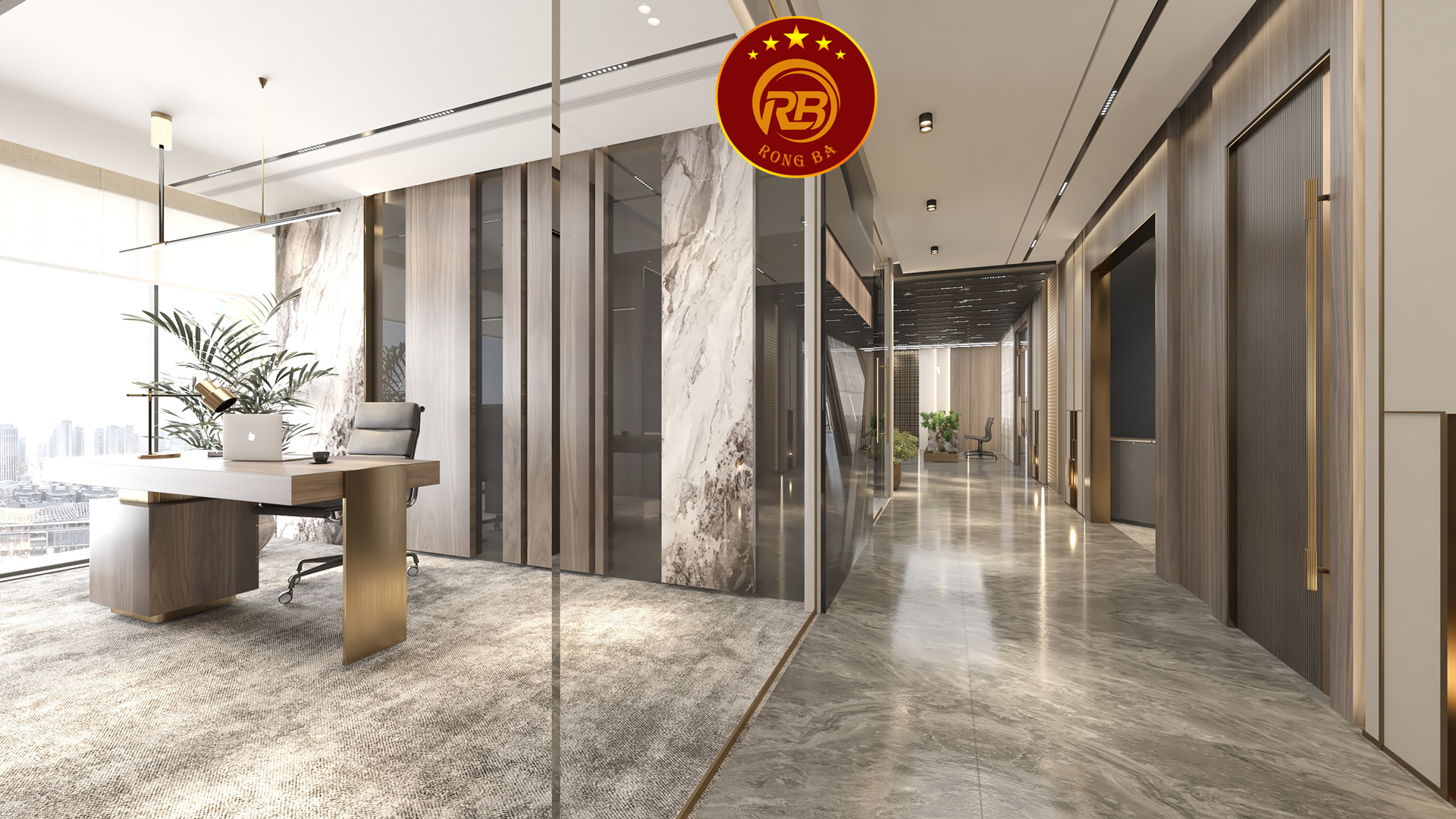 mẫu thiết kế nội thất văn phòng 5