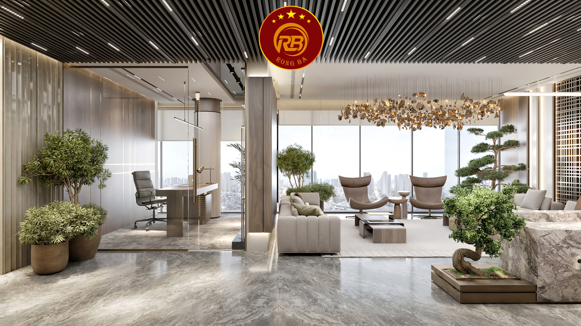 nhà thầu nội thất văn phòng 9