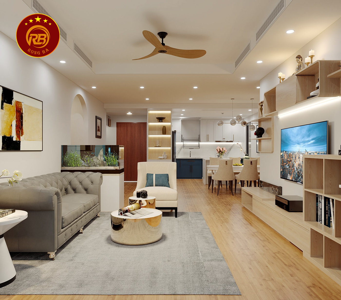 Thiết kế nội thất chung cư Florence