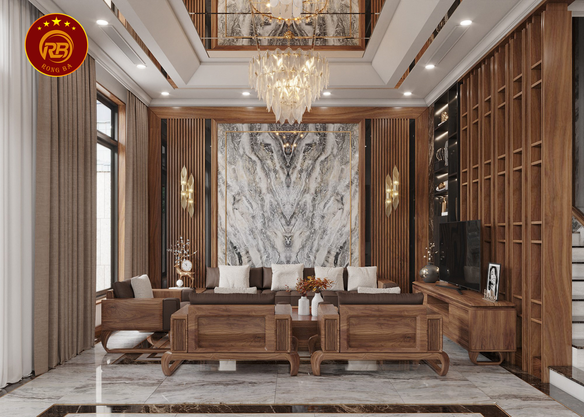 thiết kế nội thất nhà ống 50m2