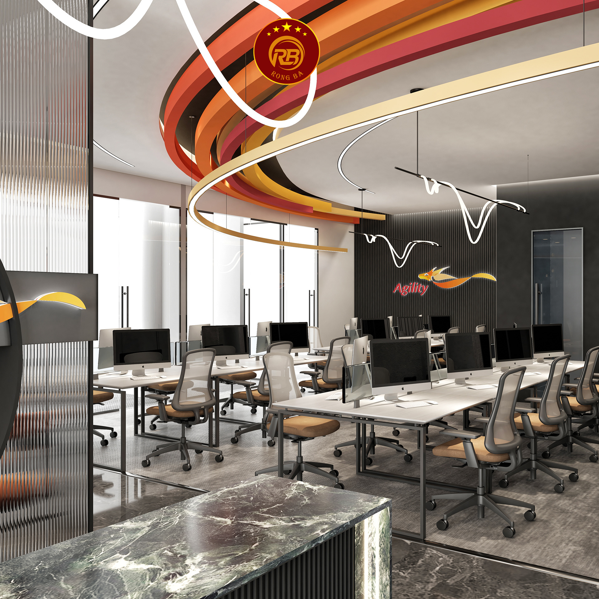 thiết kế nội thất văn phòng chung cư 6