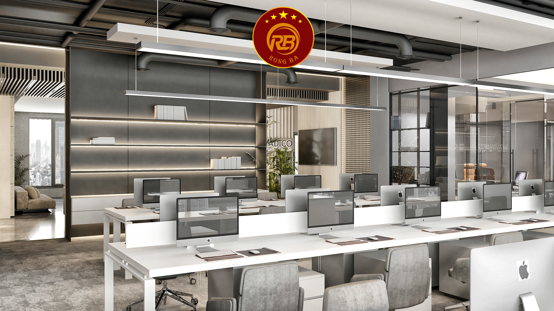 thiết kế nội thất văn phòng giá rẻ 2