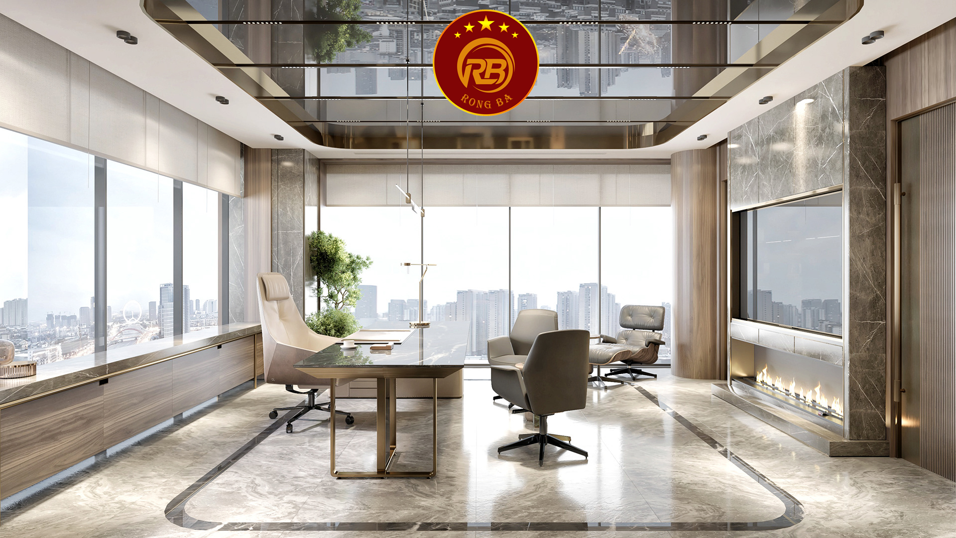 thiết kế nội thất văn phòng giá rẻ