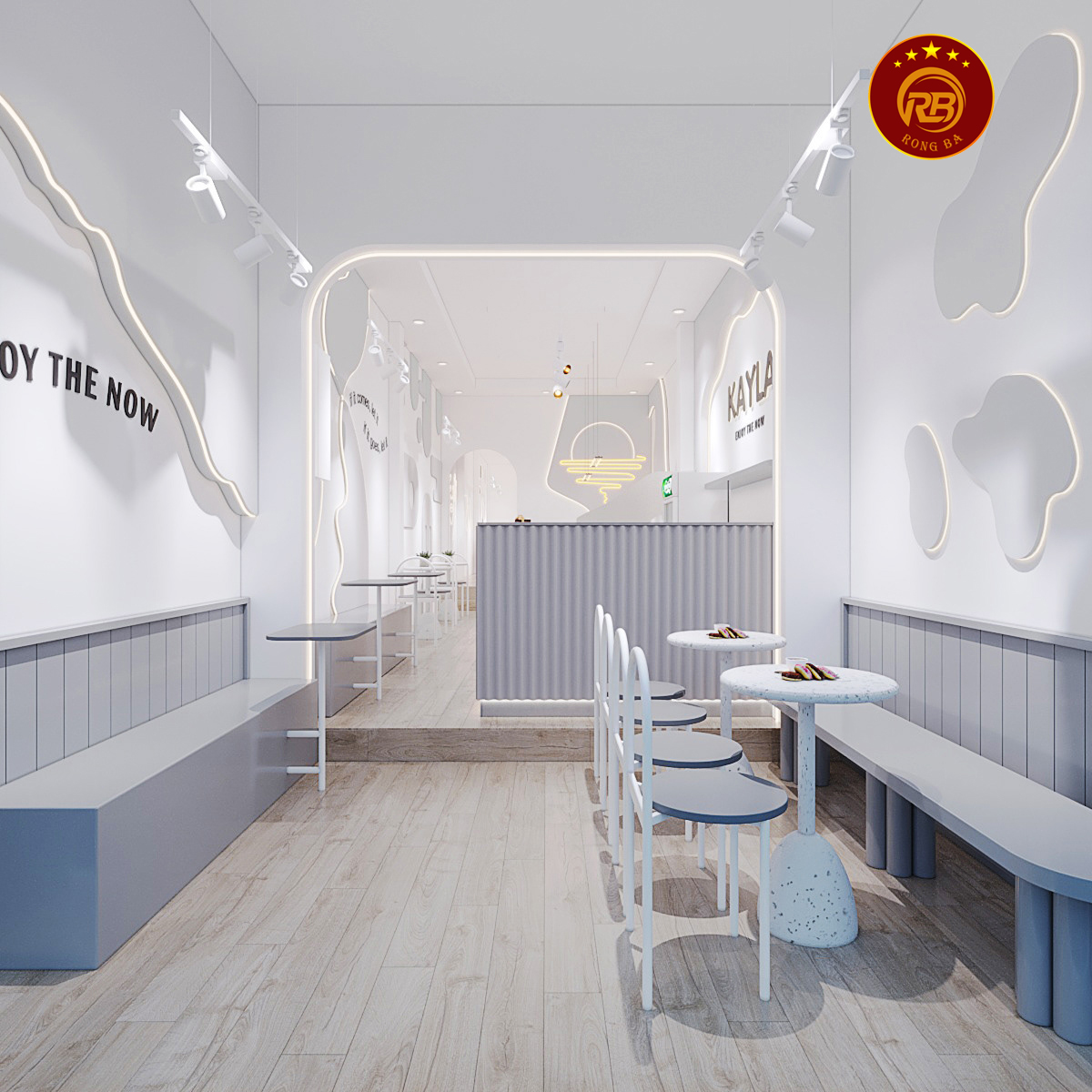 Mẫu thiết kế quán cafe 30m2 thi công trọn gói 13
