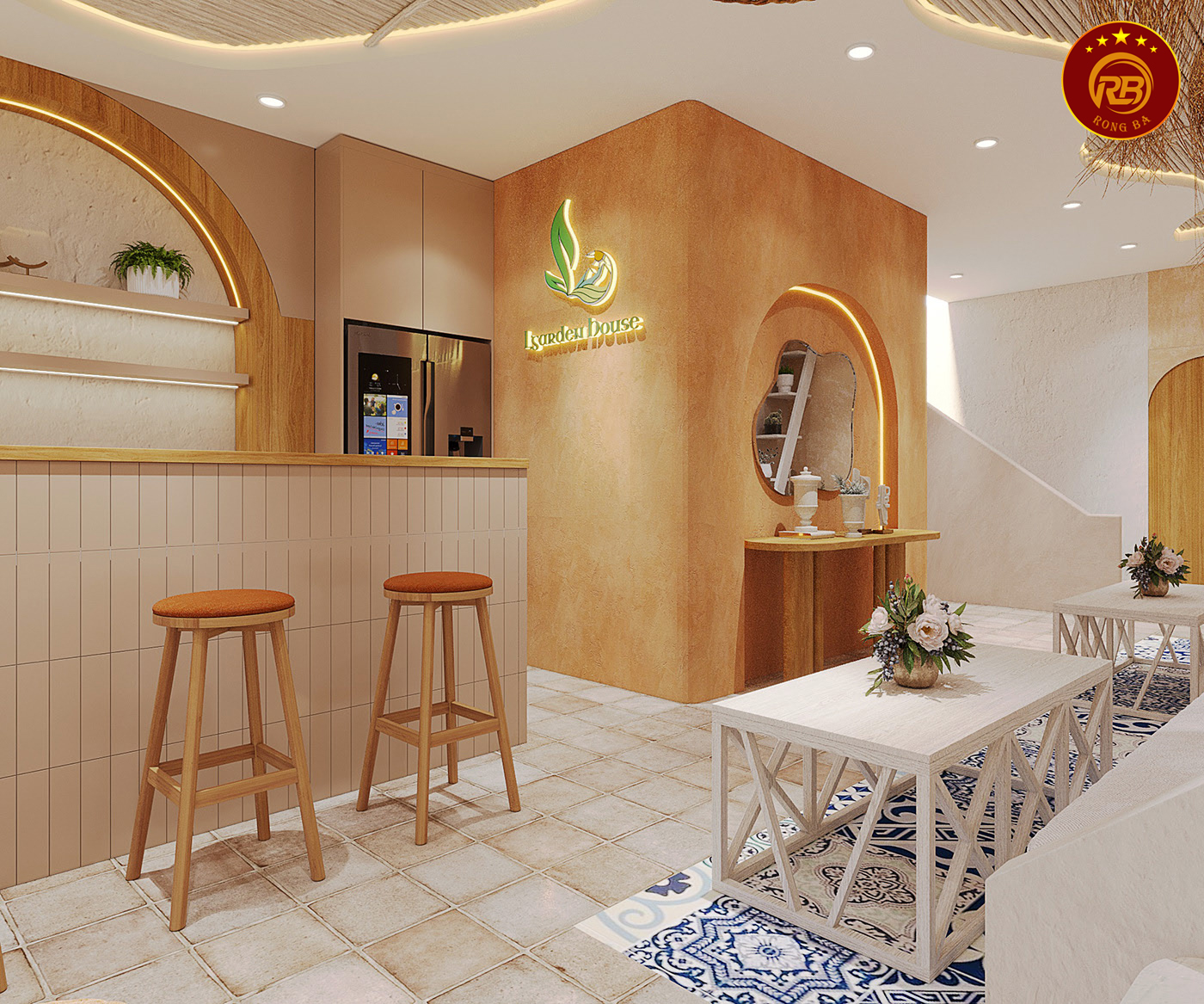 Mẫu thiết kế quán cafe 30m2 thi công trọn gói 3