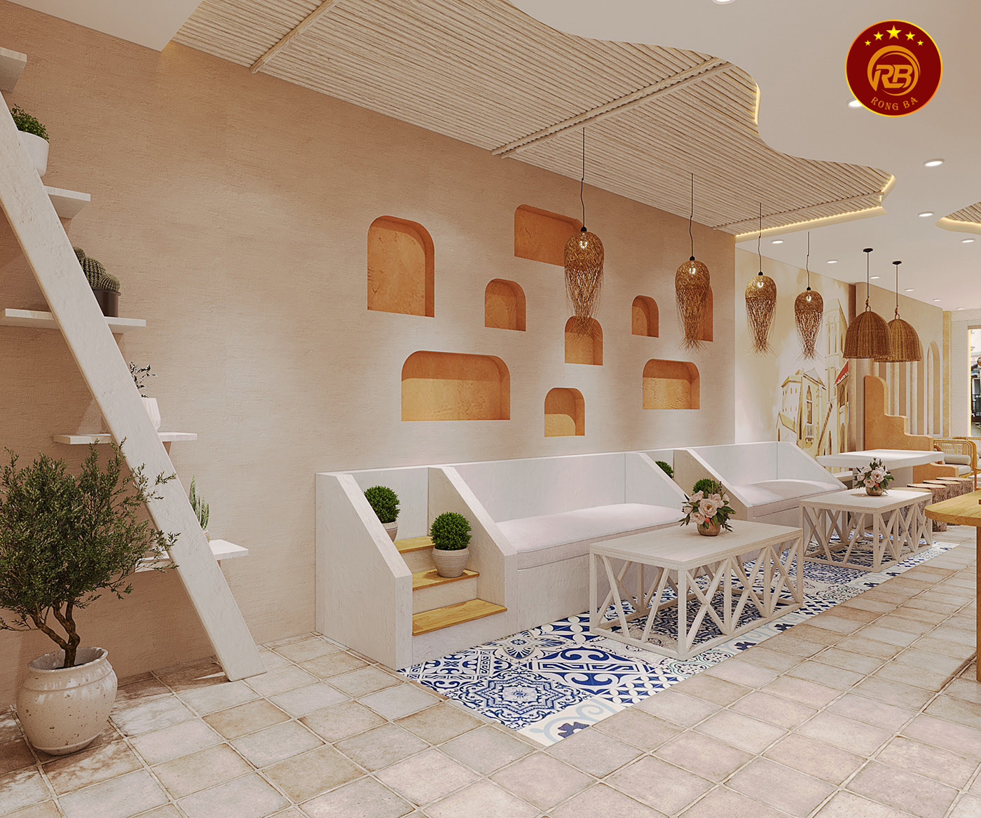 Mẫu thiết kế quán cafe 30m2 thi công trọn gói 5
