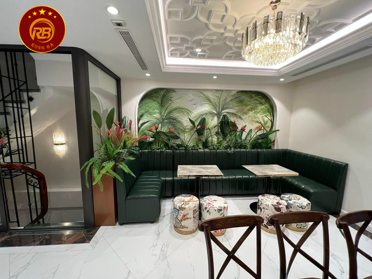 thiết kế quán cafe đẹp với mặt tiền 4m 10
