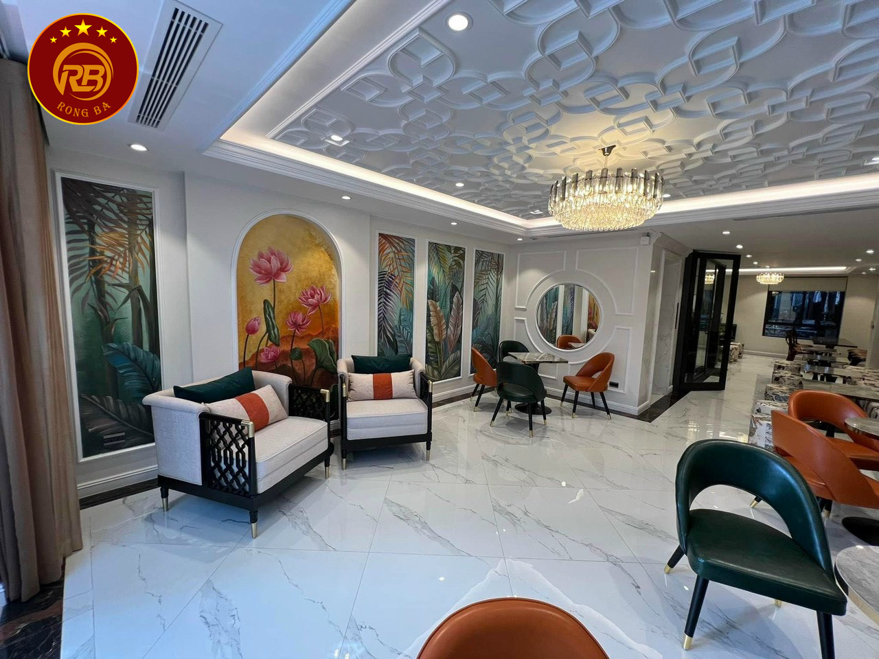 thiết kế quán cafe đẹp với mặt tiền 4m 2
