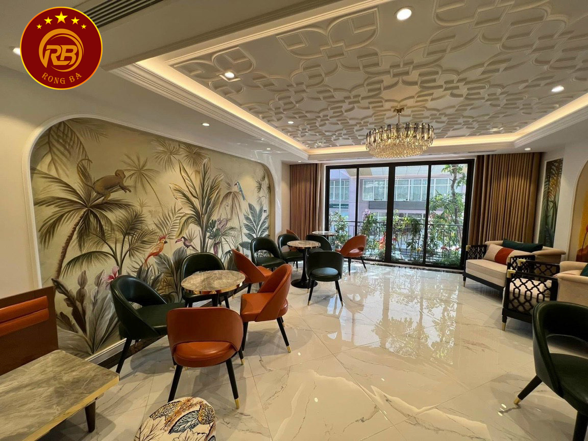 thiết kế quán cafe đẹp với mặt tiền 4m 5