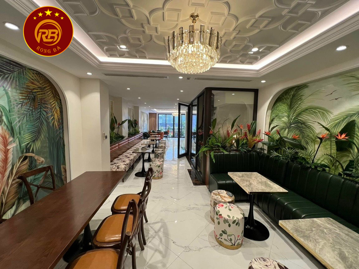 thiết kế quán cafe đẹp với mặt tiền 4m 7