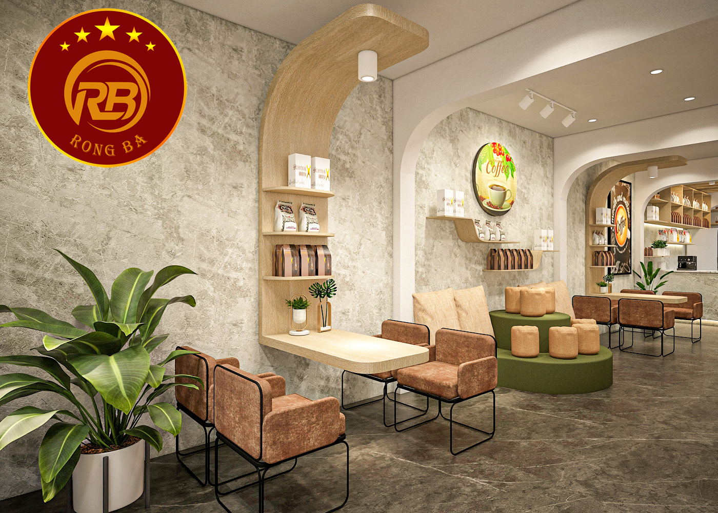 thiết kế quán cafe tại hải phòng 2