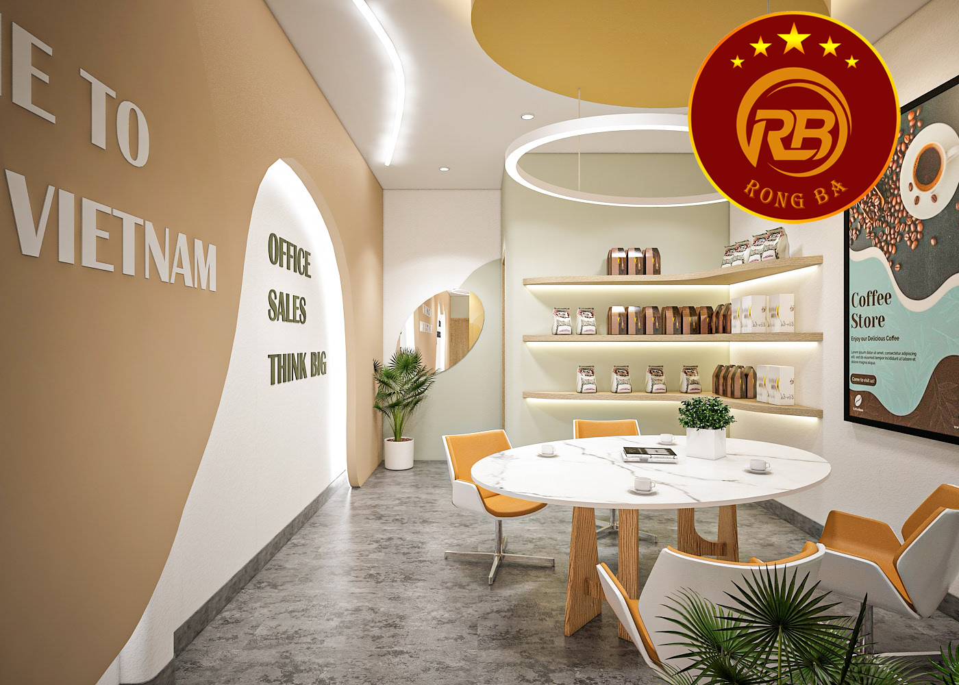 thiết kế quán cafe tại hải phòng 6