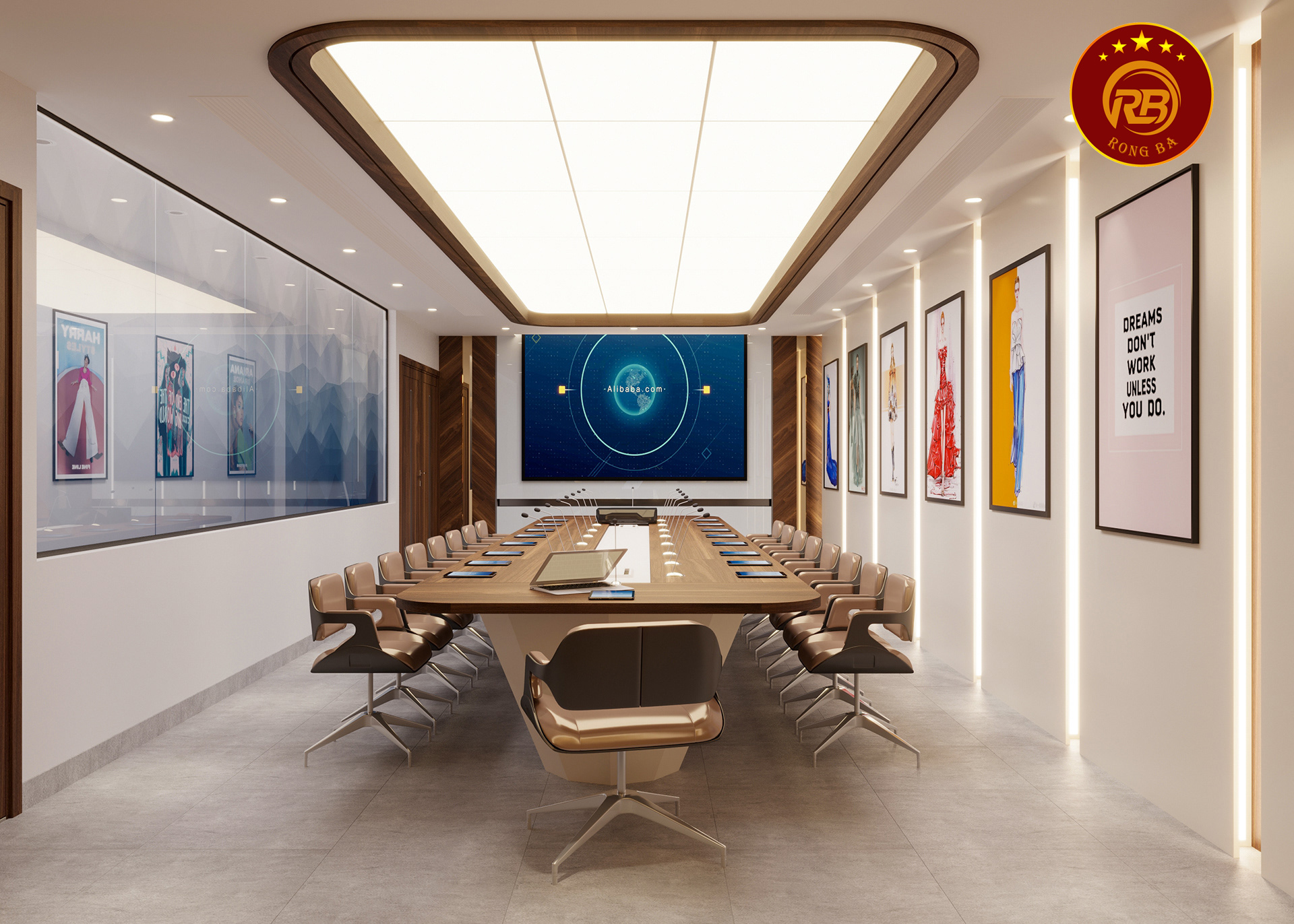 thiết kế văn phòng 15m2 1