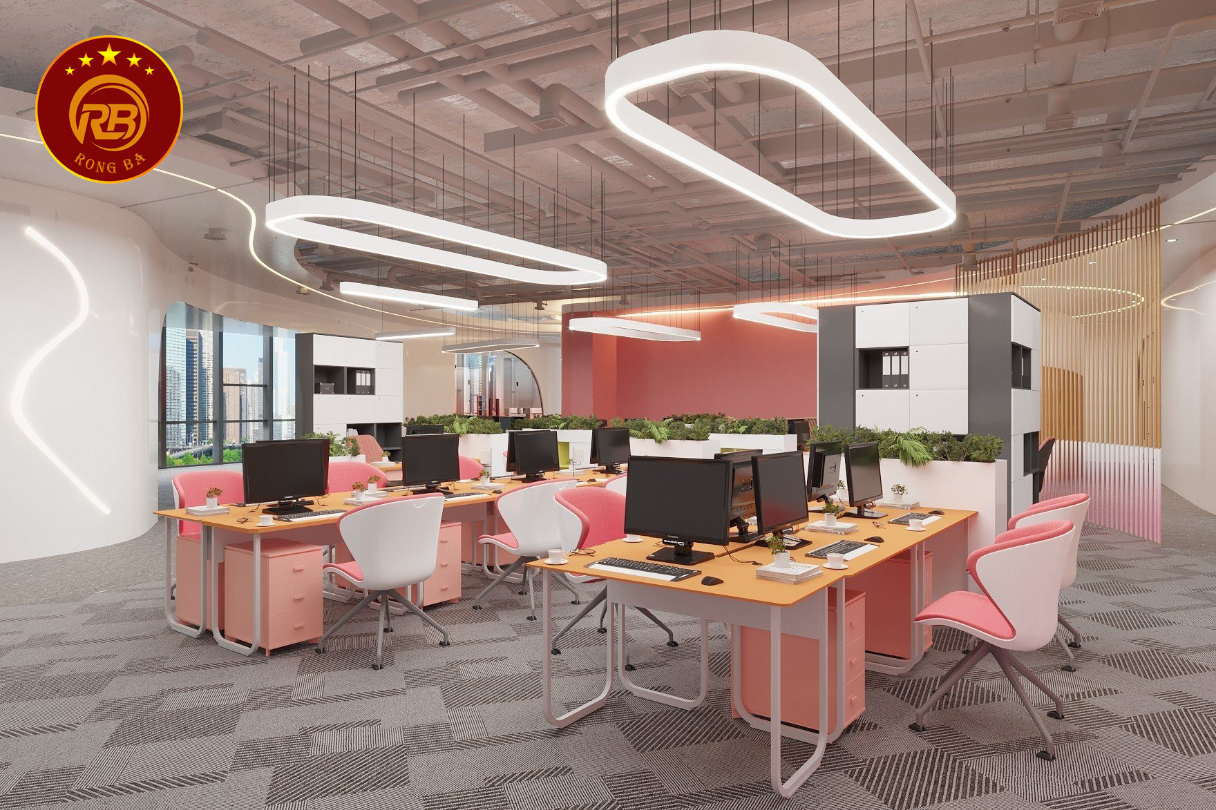 thiết kế văn phòng 15m2 3