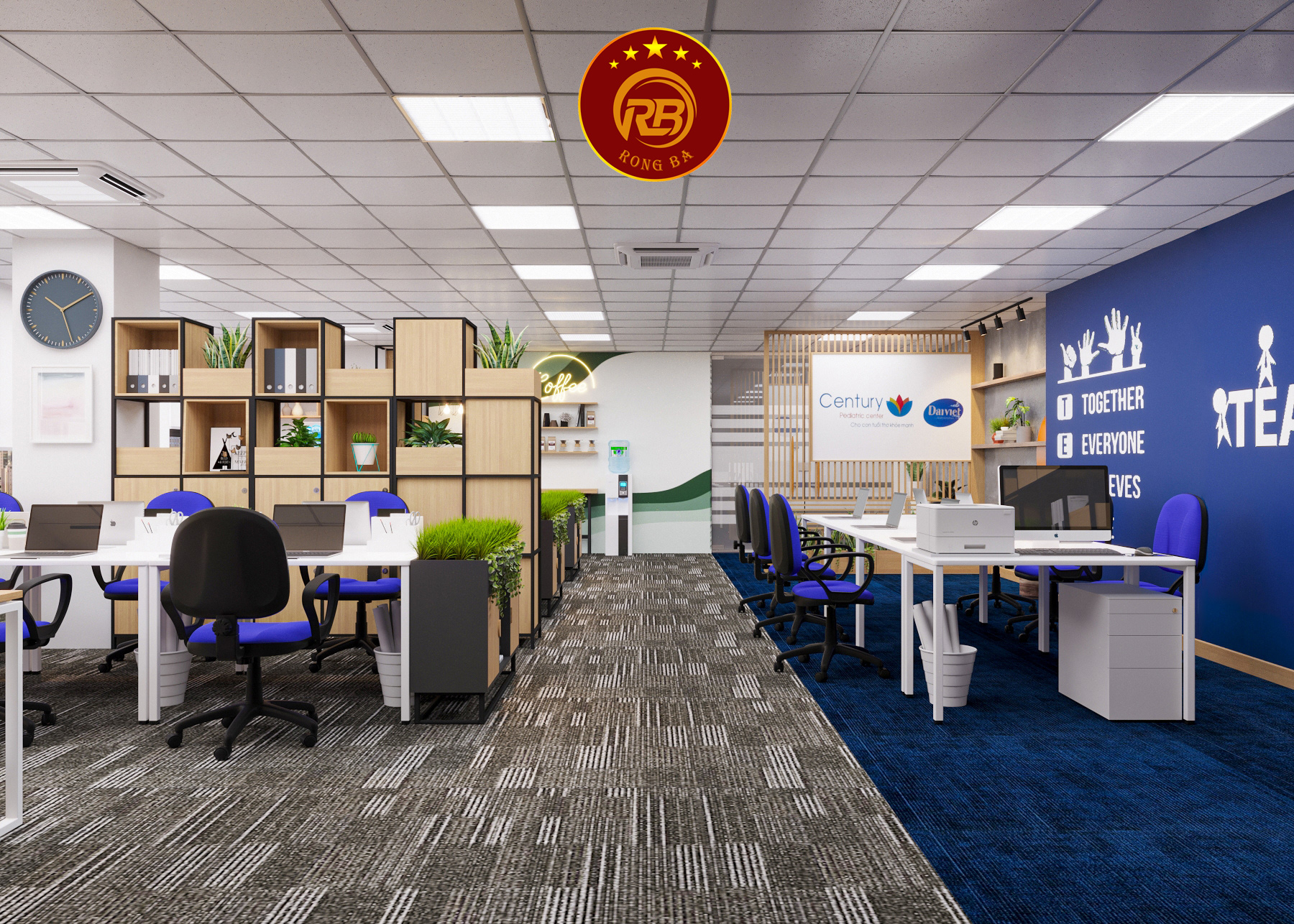 thiết kế văn phòng 15m2 5
