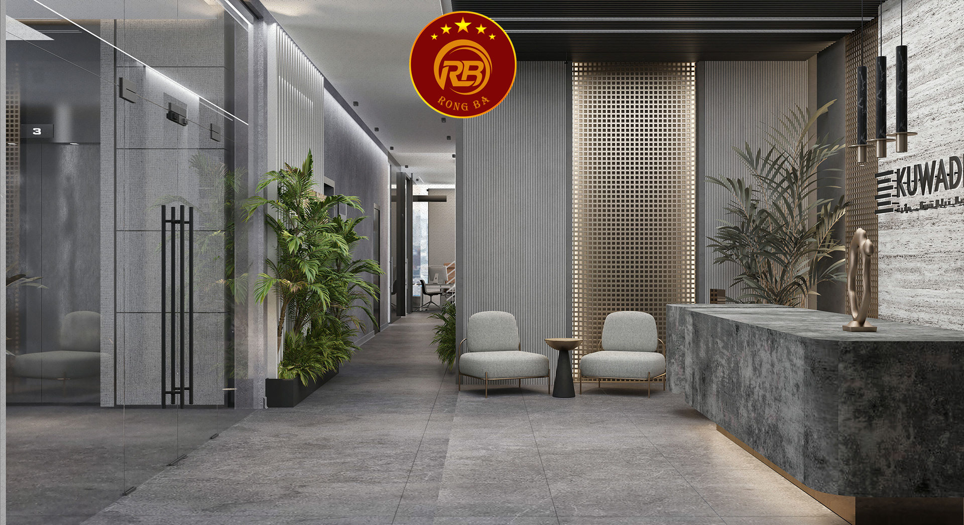 thiết kế văn phòng xanh 7