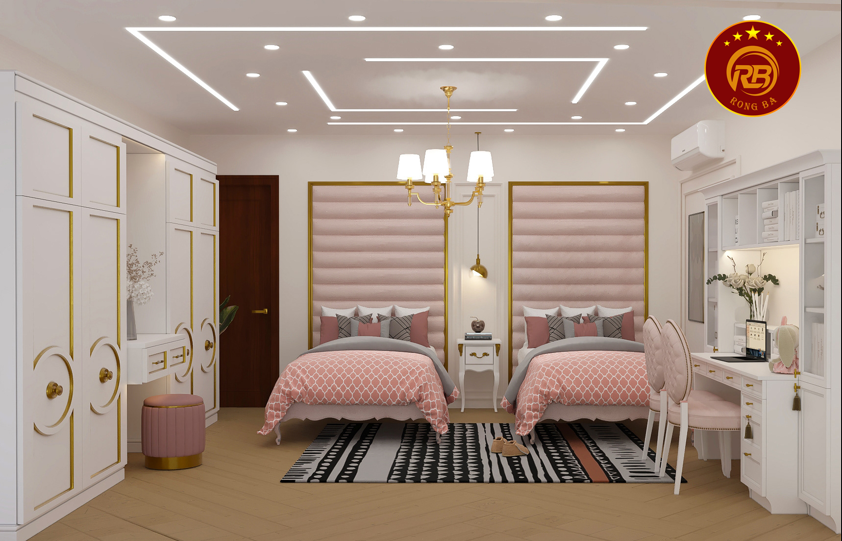 kích thước phòng ngủ tiêu chuẩn 13