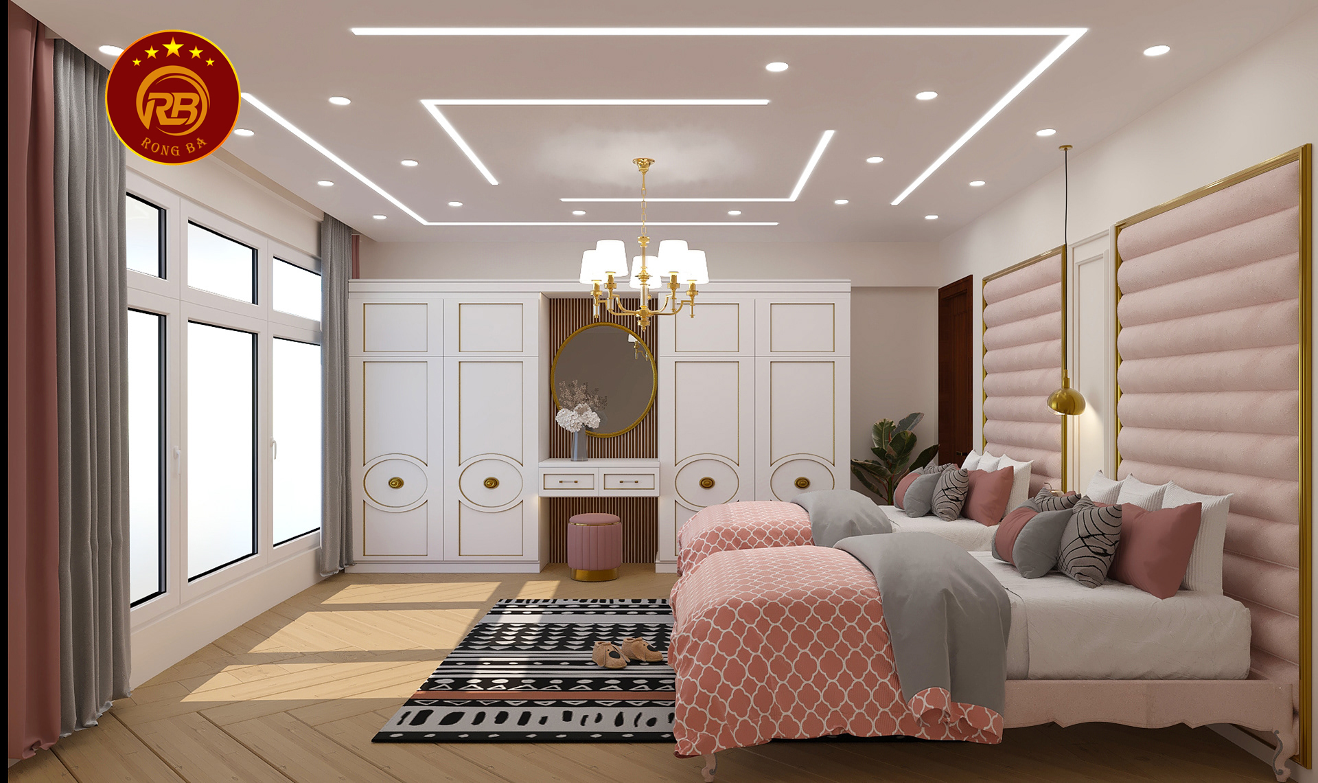 kích thước phòng ngủ tiêu chuẩn 9