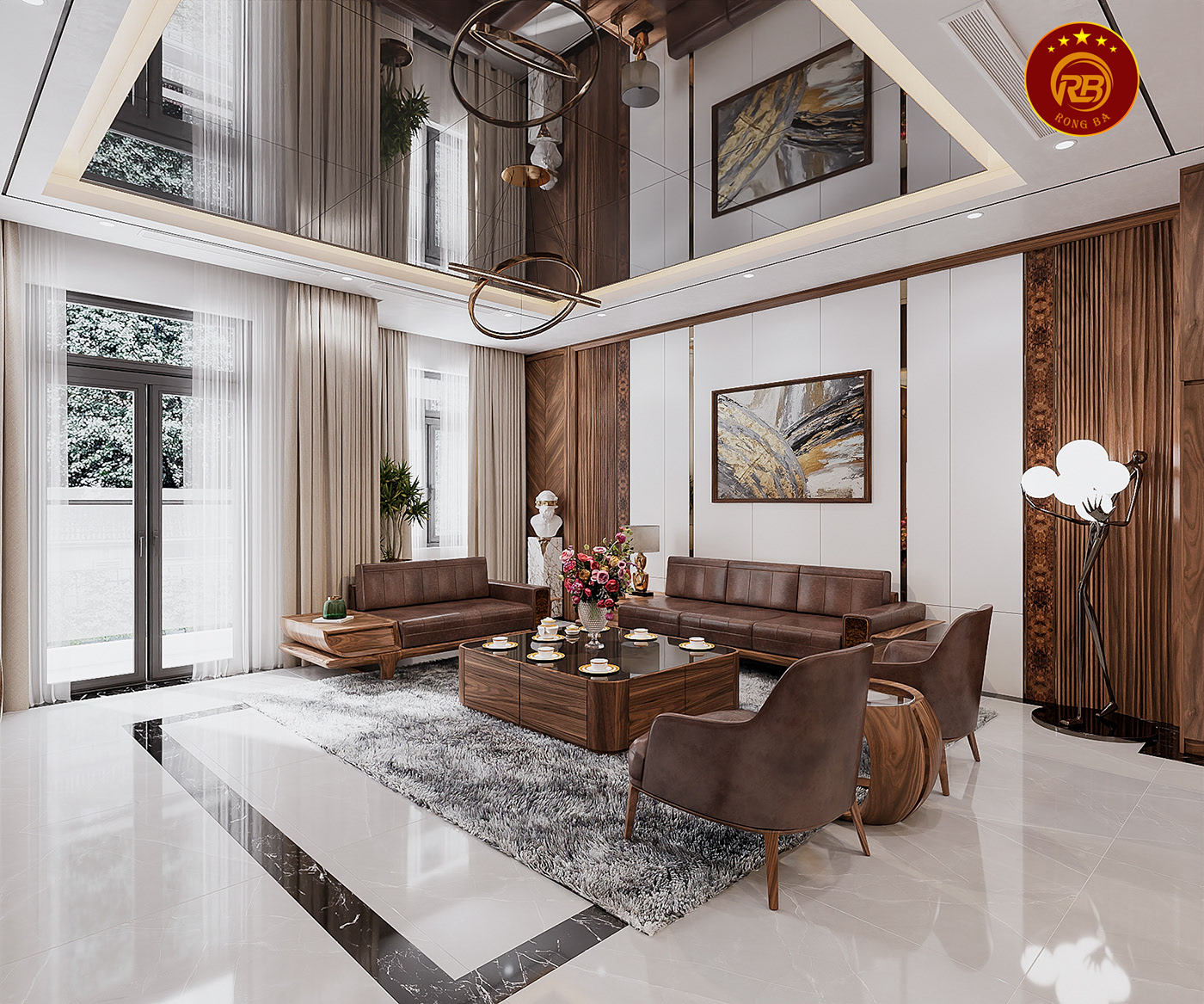 Các kích thước sofa gỗ óc chó chuẩn nhất hiện nay 3