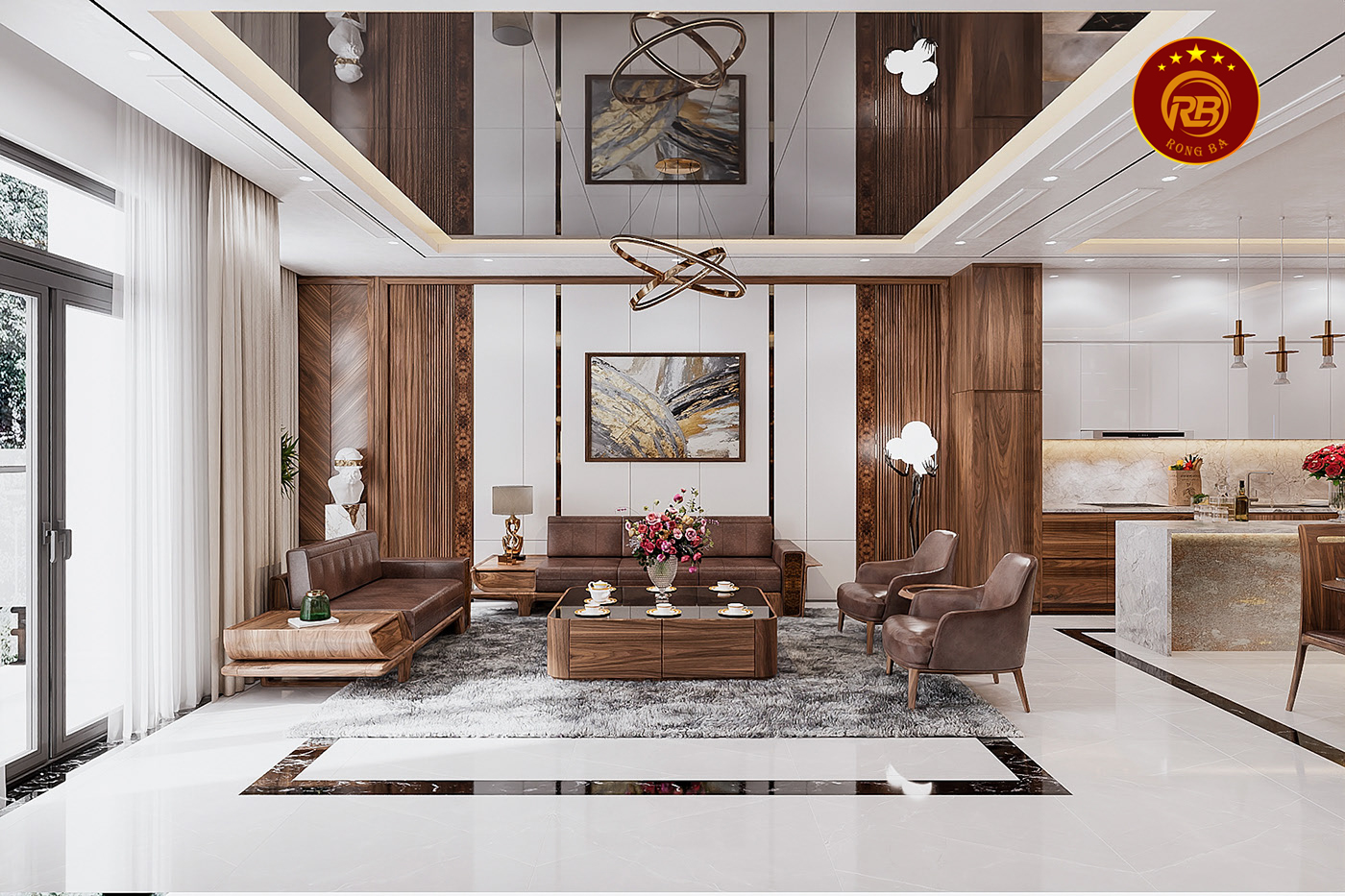 Các kích thước sofa gỗ óc chó chuẩn nhất hiện nay