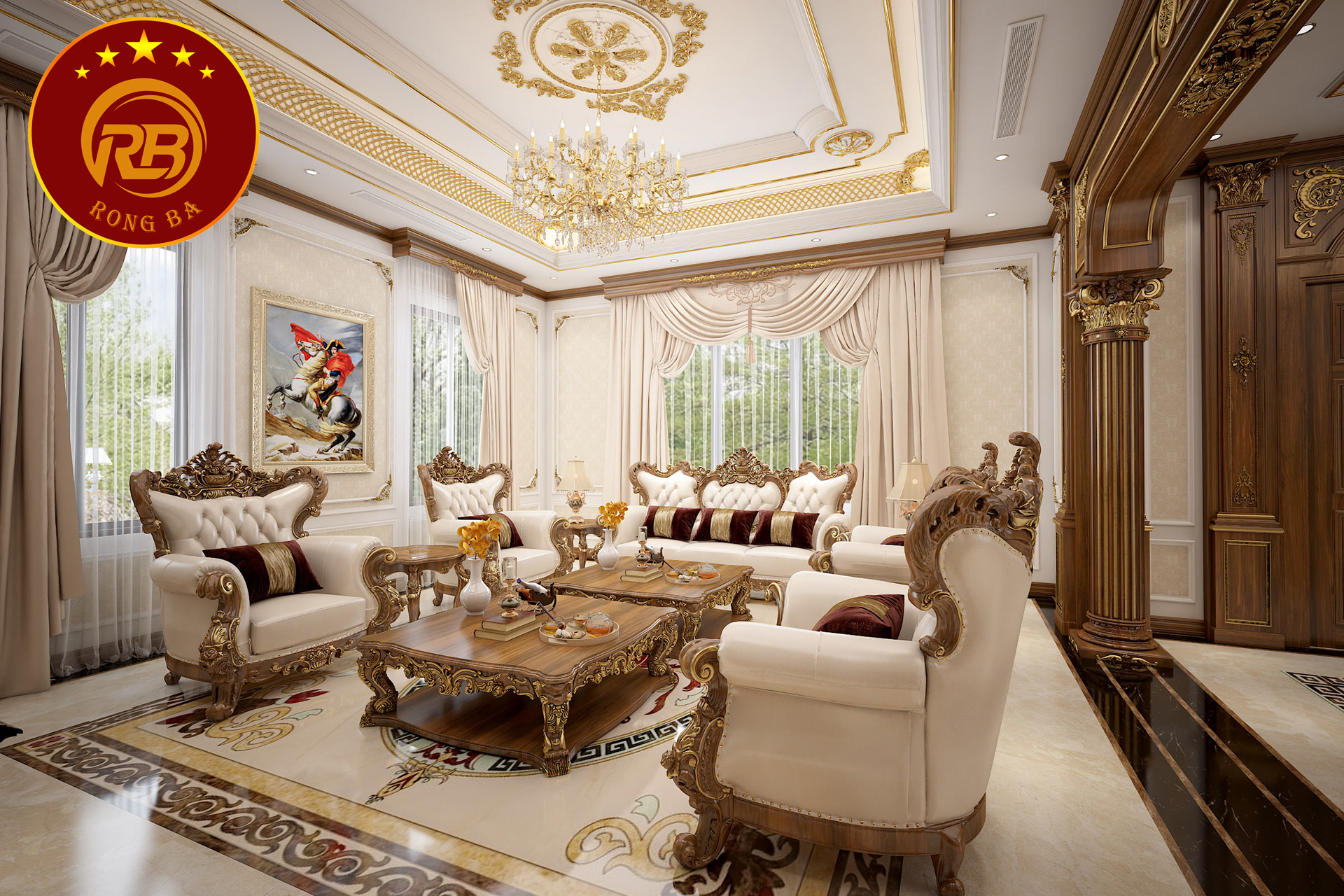 thiết kế nội thất chung cư tân cổ điển 14