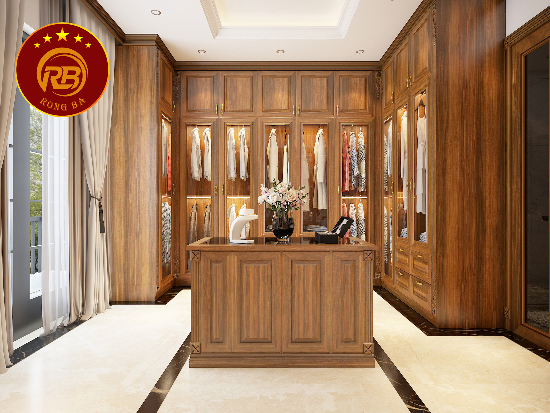 thiết kế nội thất chung cư tân cổ điển 7