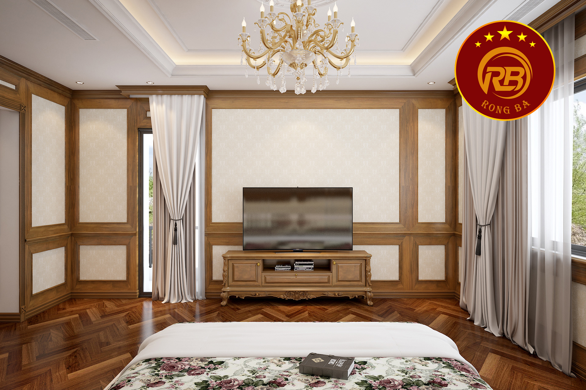 thiết kế nội thất chung cư tân cổ điển 8