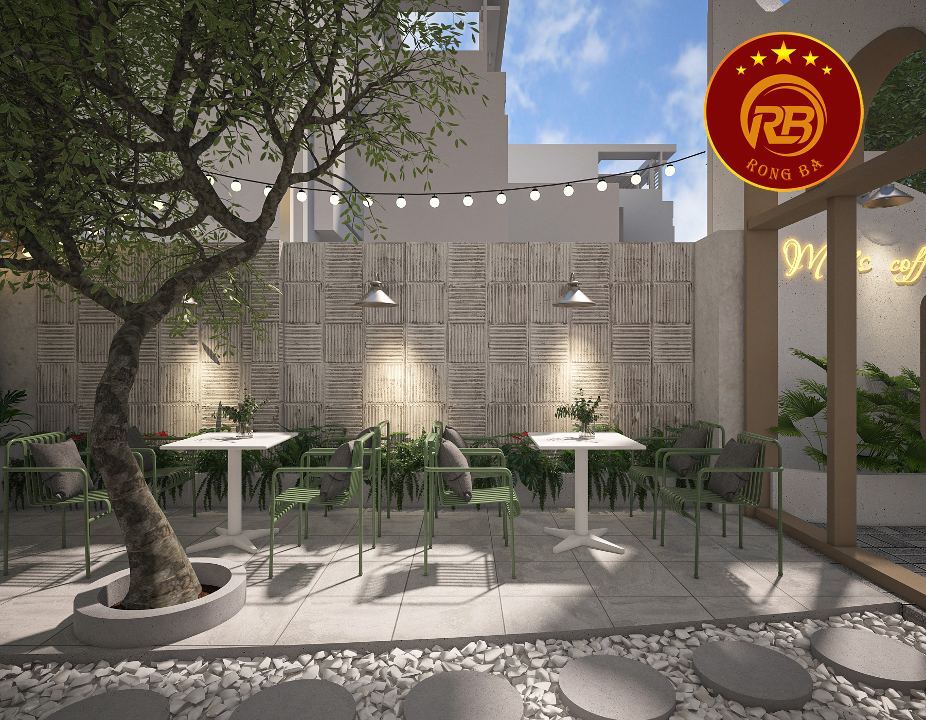 thiết kế quán cafe không gian hẹp 15